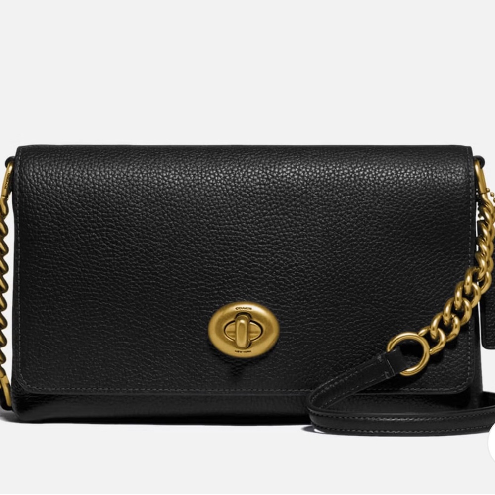 COACH black leather crossbody